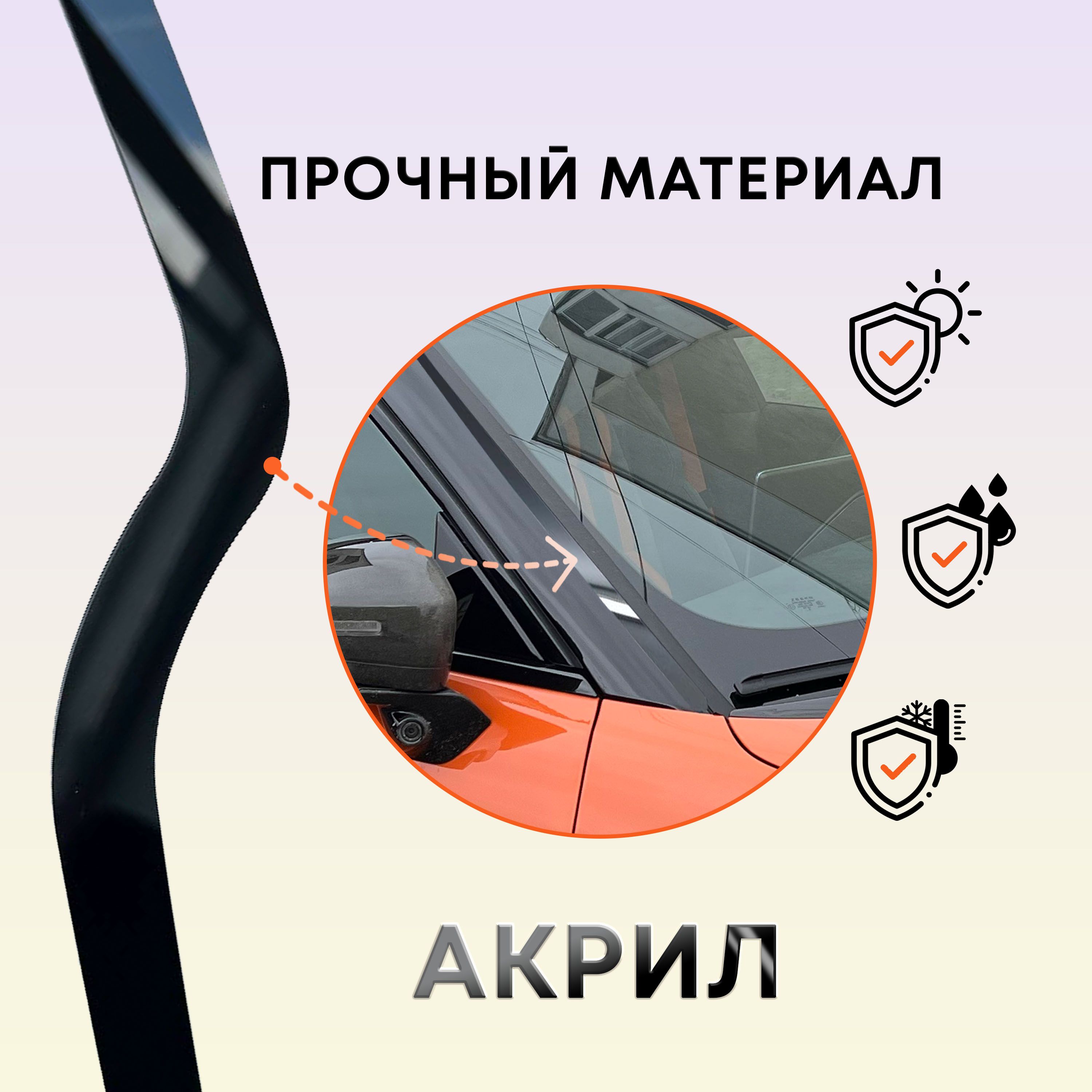 Водосток лобового стекла Премиум для Suzuki Jimny IV