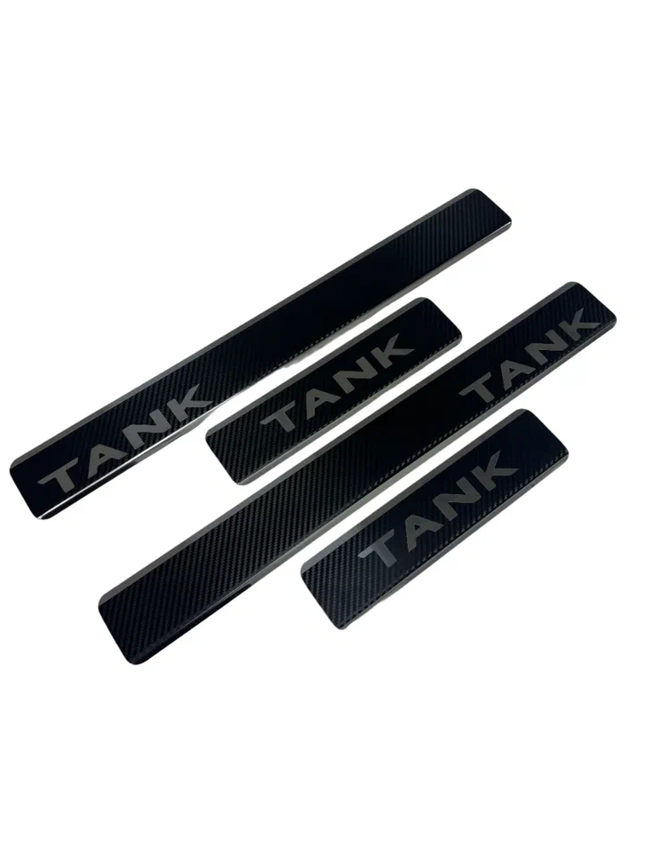 Накладки на пороги нержавеющая сталь под карбон 4шт. для TANK 300