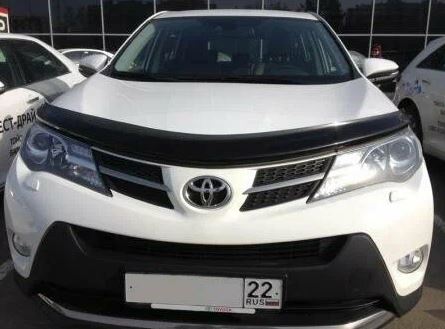 Дефлектор капота темный для Toyota RAV4 IV (XA40) Рестайлинг