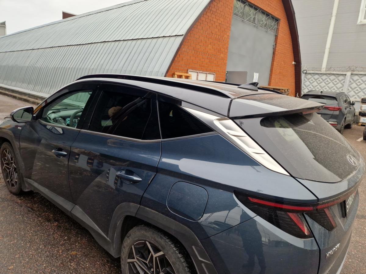 Дефлекторы окон 2D 6 шт. (короткая база) для Hyundai Tucson IV Рестайлинг