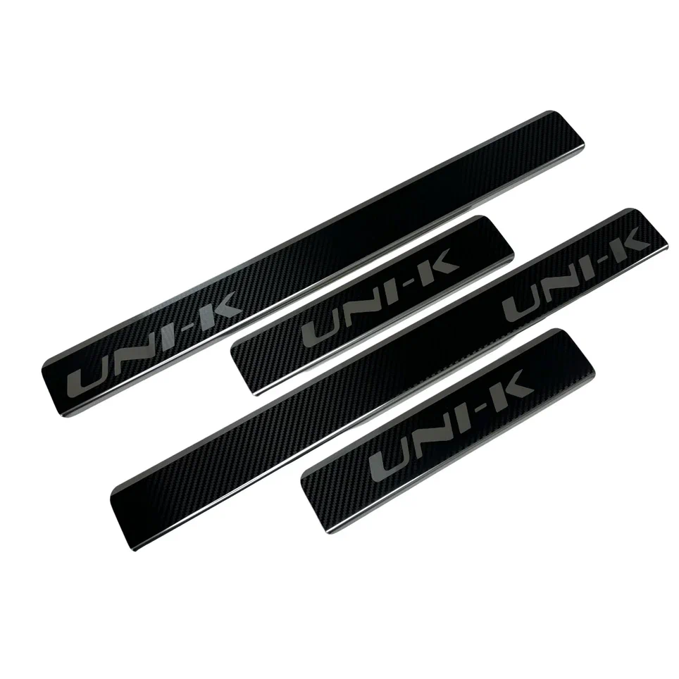 Накладки на пороги нержавеющая сталь под карбон 4шт. для Changan UNI-K