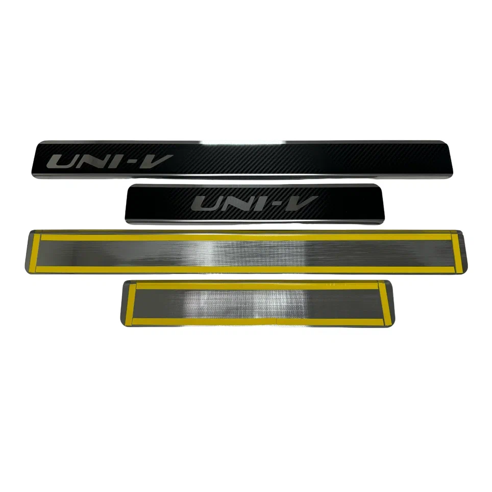 Накладки на пороги нержавеющая сталь под карбон 4шт. для Changan UNI-V