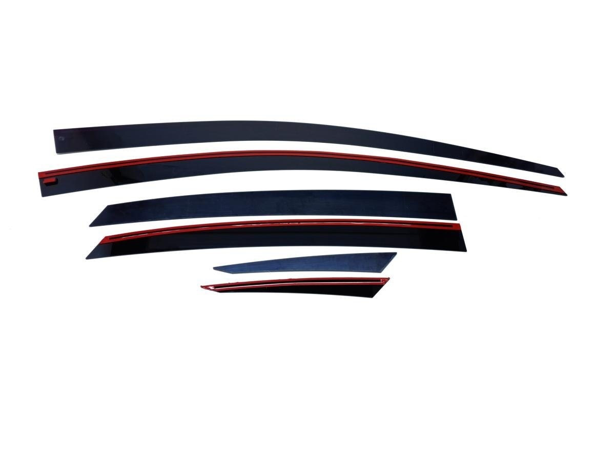 Дефлекторы окон 2D 6 шт. (под наклоном) для Амберавто А5 I