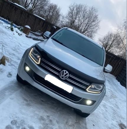 Дефлектор капота темный для Volkswagen Amarok I Рестайлинг