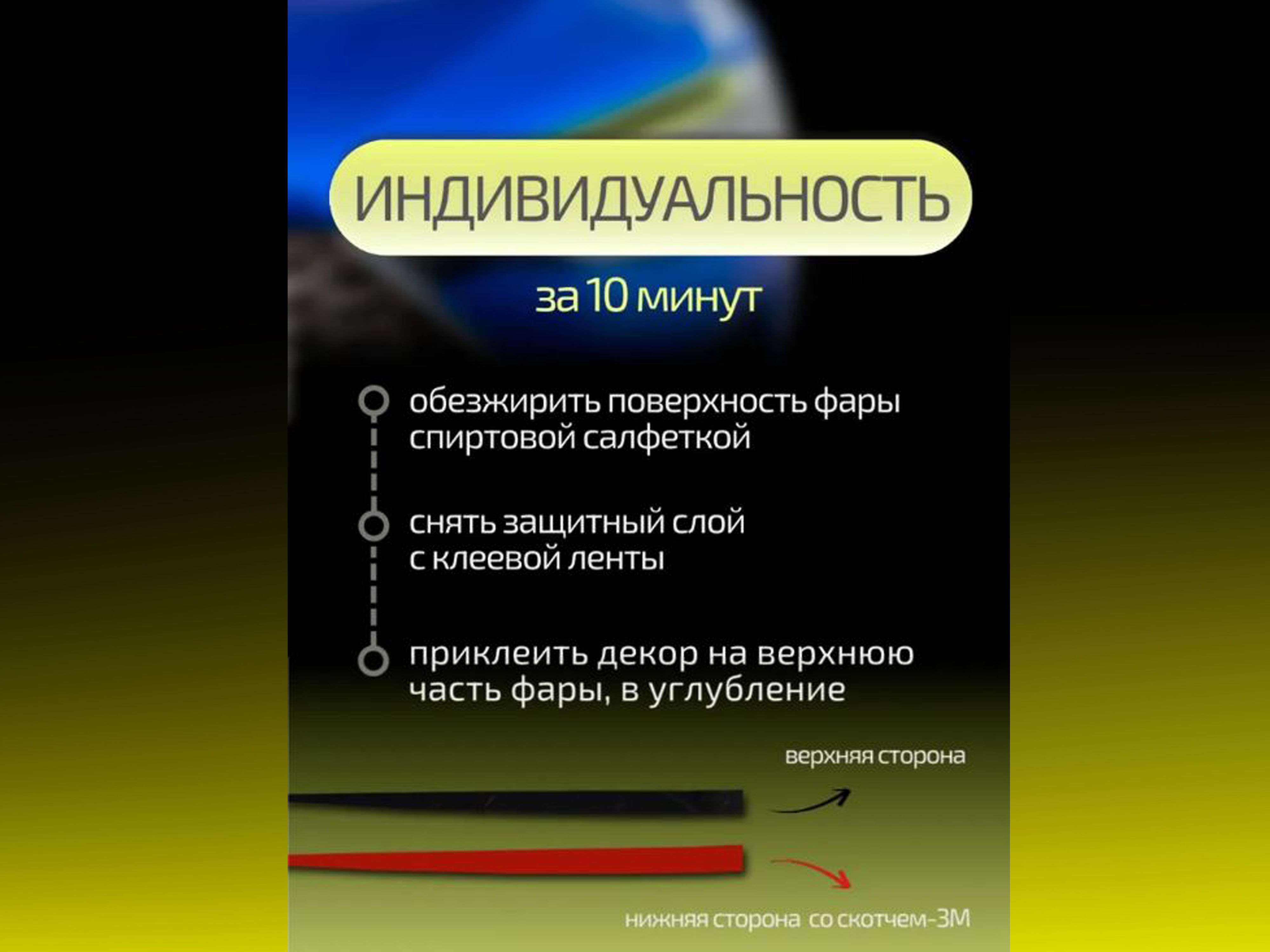 Накладки на фары для Citroen SpaceTourer I Рестайлинг