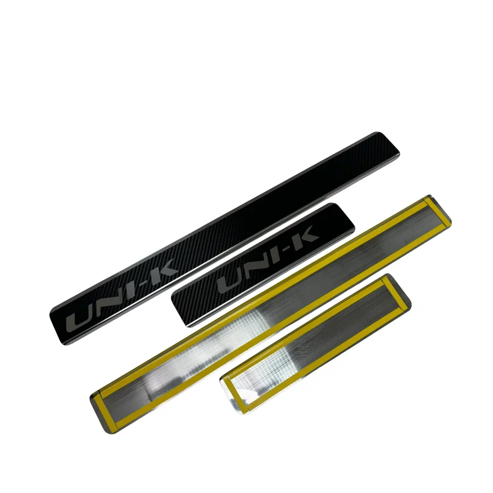 Накладки на пороги нержавеющая сталь под карбон 4шт. для Changan UNI-K