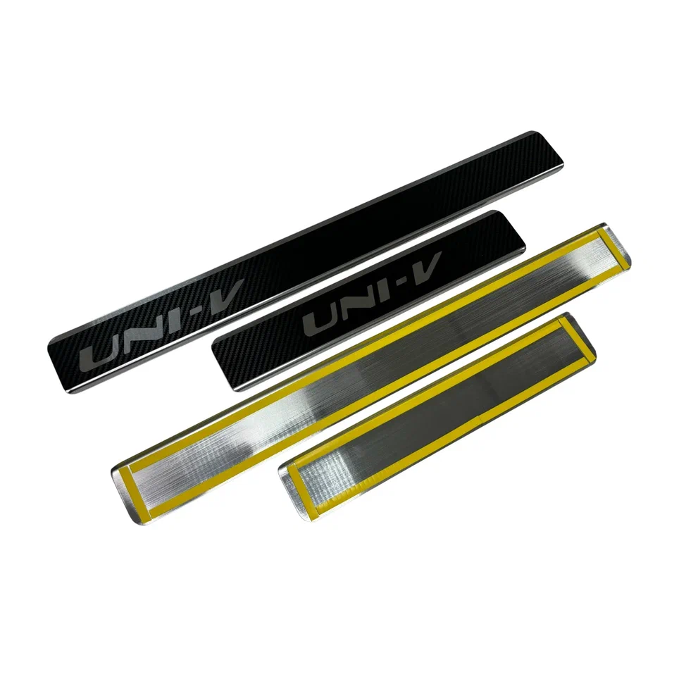 Накладки на пороги нержавеющая сталь под карбон 4шт. для Changan UNI-V