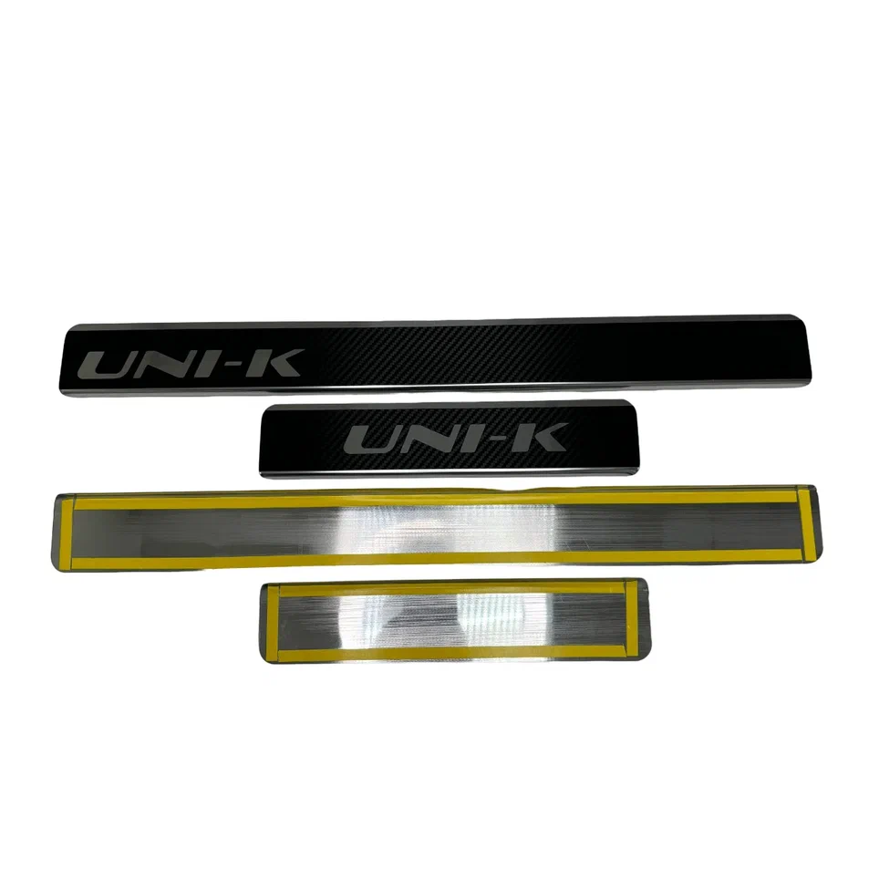 Накладки на пороги нержавеющая сталь под карбон 4шт. для Changan UNI-K