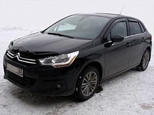 Дефлектор капота темный для Citroen C4 II