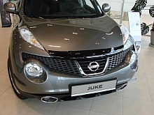 Дефлектор капота темный для Nissan Juke I Рестайлинг
