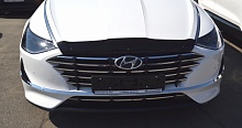 Дефлектор капота темный для Hyundai Sonata VIII (DN8) Рестайлинг