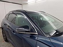 Дефлекторы окон 2D с хром накладками 6 шт. (короткая база) для Hyundai Tucson IV Рестайлинг