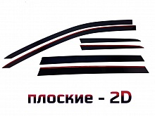 Дефлекторы окон 2D 6 шт. для Volkswagen Passat B8