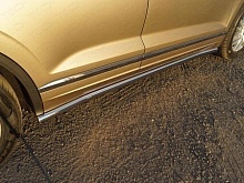 Пороги труба 60,3 мм для Volkswagen Touareg III Рестайлинг