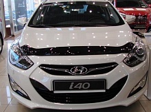 Дефлектор капота темный для Hyundai i40 I Рестайлинг