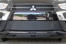 Защитная сетка радиатора верх 4 части для Mitsubishi ASX I Рестайлинг 2