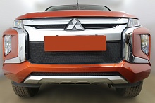 Комплект сеток black верх, низ, центр для Mitsubishi L200 V Рестайлинг
