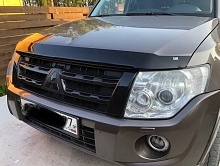 Дефлектор капота темный для Mitsubishi Pajero IV Рестайлинг 1