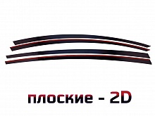 Дефлекторы окон 2D 4 шт. для Tesla Model 3 I